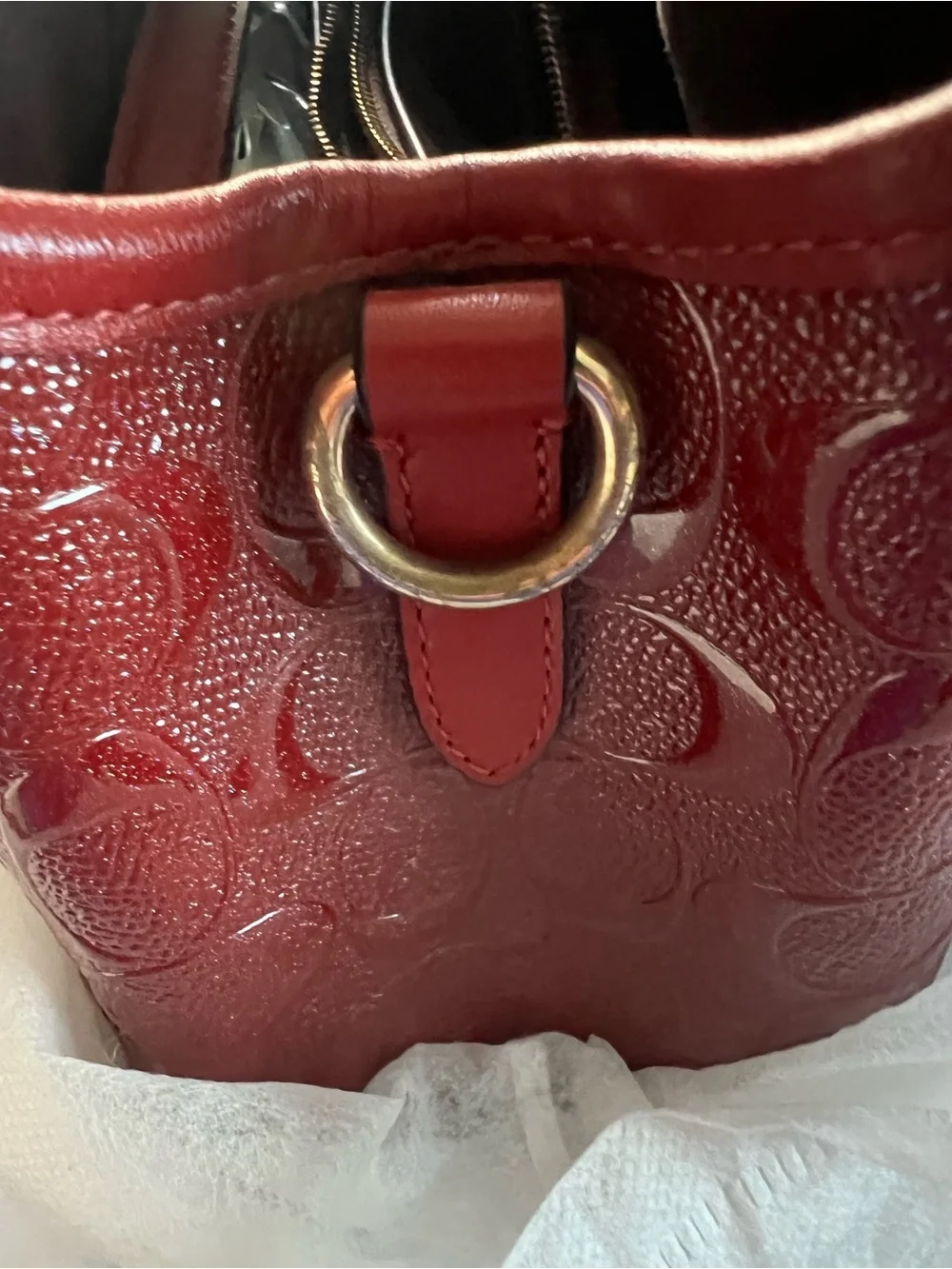 Coach structured satchel